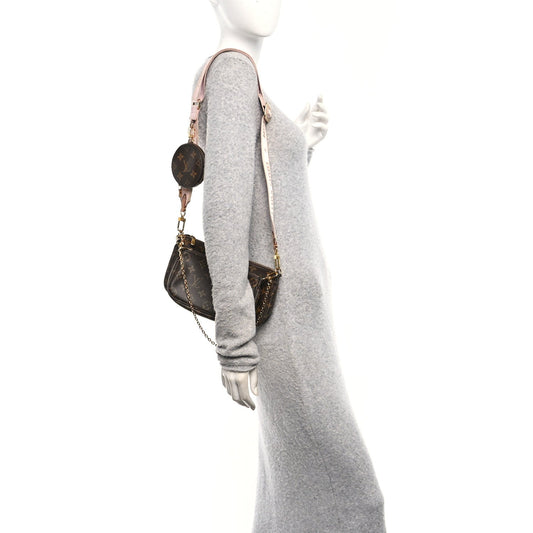 Monogram Multi Pochette Accessories Rose Clair