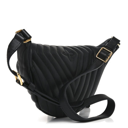 Calfskin Quilted New Wave Bumbag Black