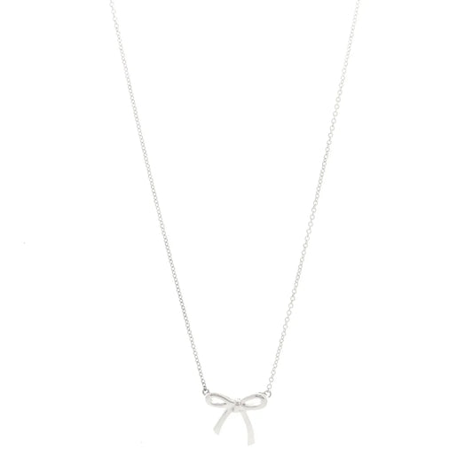 Tiffany Bowknot Silver Necklace