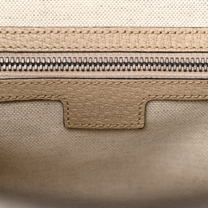 GG Supreme Monogram Azalea Calfskin Retro Interlocking G Buckle Backpack Beige Mystic White