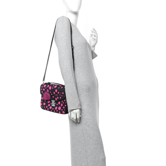 LV x YK Empreinte Monogram Giant Pochette Metis Black Fuchsia