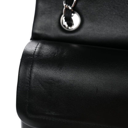 Lambskin Quilted Small Double Flap Black