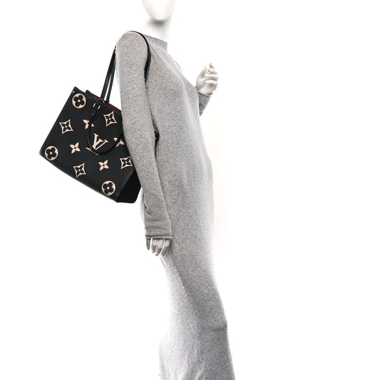 Empreinte Monogram Giant Onthego MM Black Beige
