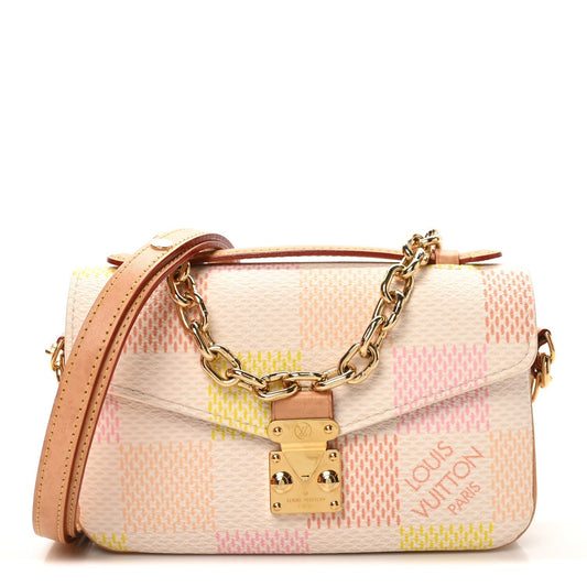 Damier Giant Pochette Metis East West Peach