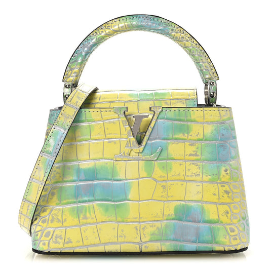 Crocodile Mini Capucines  Yellow Blue