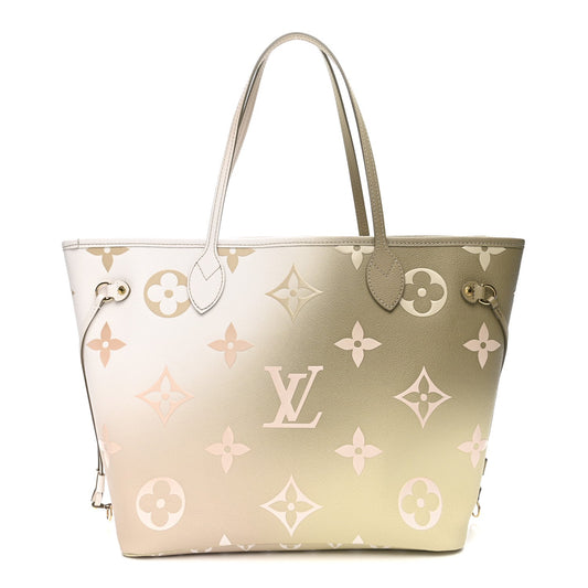 Monogram Giant Spring In The City Neverfull MM Sunset Kaki