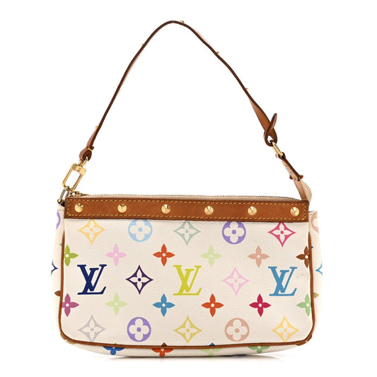 Monogram Multicolor Pochette Accessories White