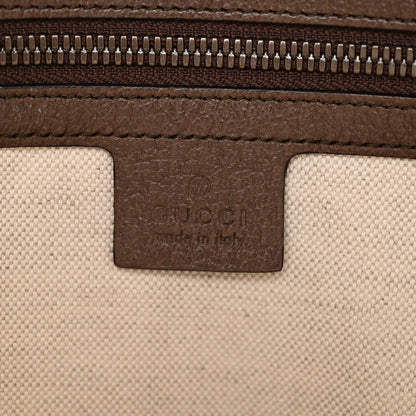 GG Supreme Monogram Web Small Ophidia Half Moon Hobo Brown