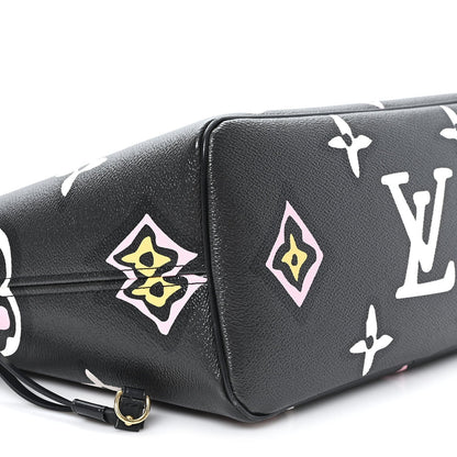 Monogram Giant Wild at Heart Neverfull MM Black