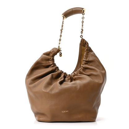 Mellow Nappa Medium Squeeze Bag Oak