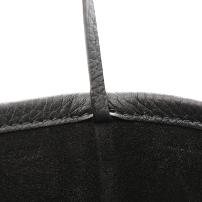 Grained Calfskin Medium N/S Park Tote Black