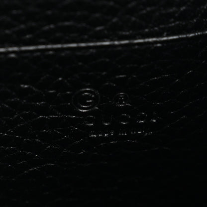 Calfskin GG Marmont Chain Wallet Black