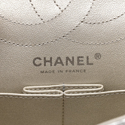 Metallic Lambskin Quilted 2.55 Reissue 226 Flap Silver