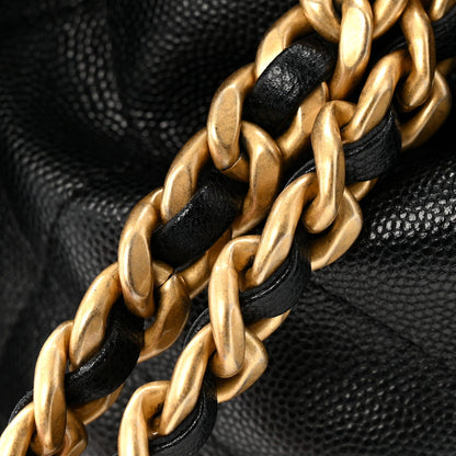 Caviar Quilted Small Chanel 25 Handbag Black