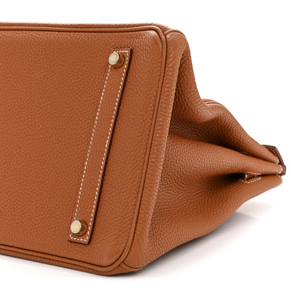 Taurillon Clemence Birkin 35 Gold