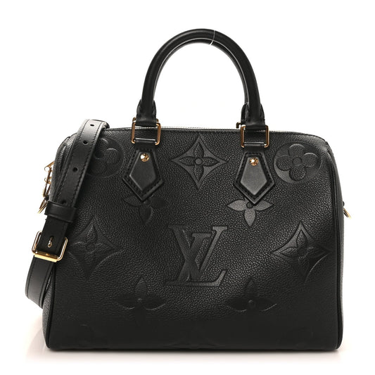 Empreinte Monogram Giant Speedy Bandouliere 25 Black