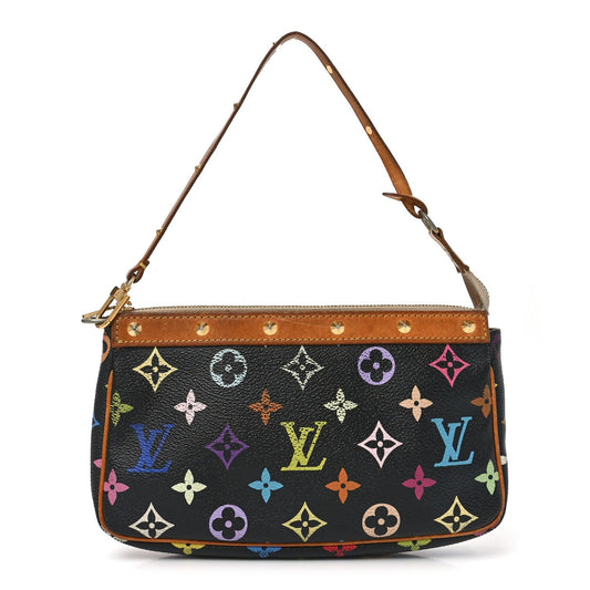 Monogram Multicolor Pochette Accessories Black