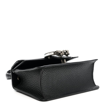 Dollar Calfskin Crystal Mini Dionysus Top Handle Bag Black Crystal