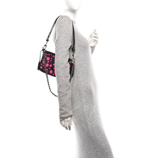 LV X YK Empreinte Multi Pochette Accessories Black Fuchsia