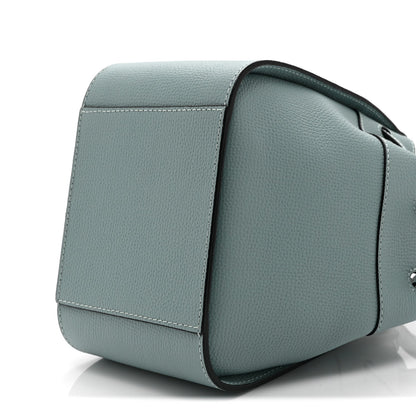 Pebble Grain Calfskin Mini Hammock Shoulder Bag Light Blue