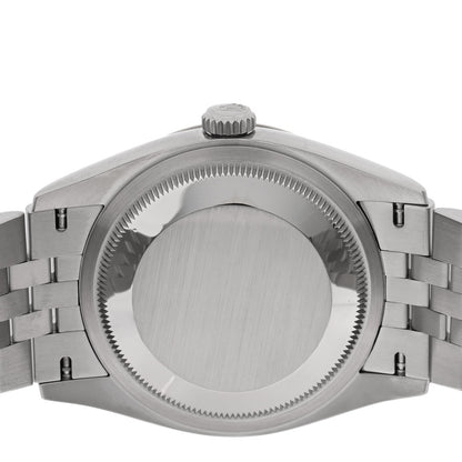 Stainless Steel 18K White Gold Diamond 36mm Oyster Perpetual Datejust Watch Bright Blue 126234