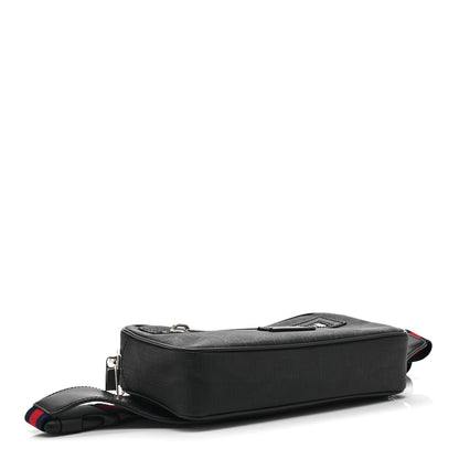 Soft GG Supreme Monogram Web Belt Bag Black Grey
