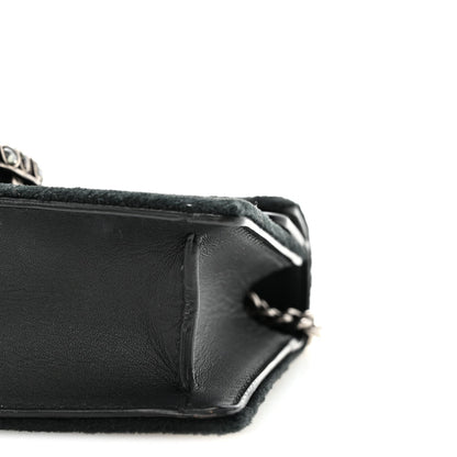 Velvet Super Mini Dionysus Shoulder Bag Black