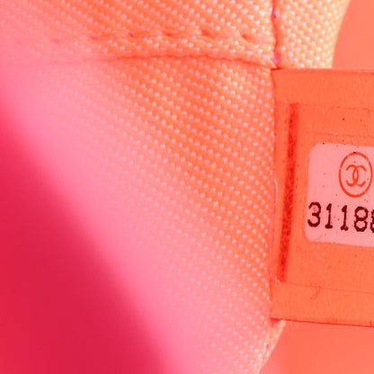 Canvas Mini Deauville Tote Pink Orange