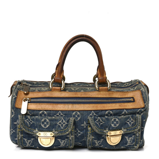 Monogram Denim Neo Speedy Blue