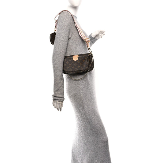 Monogram Multi Pochette Accessories Rose Clair