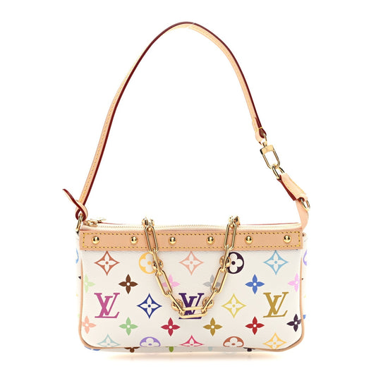 LV X TM Monogram Multicolor Pochette Accessories White