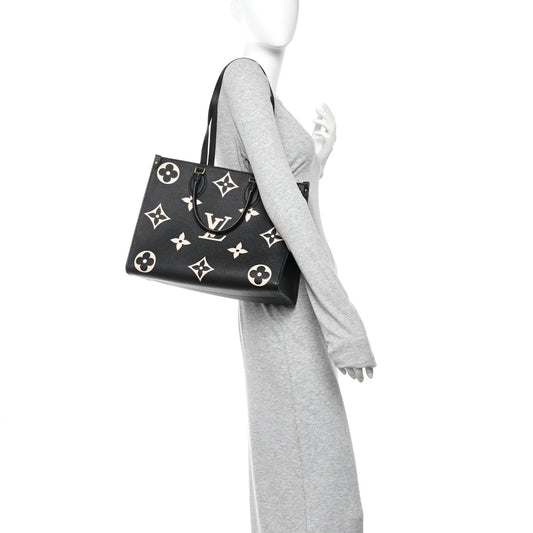 Empreinte Monogram Giant Onthego MM Black Beige