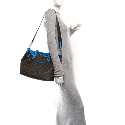 Monogram Inside Out Neverfull Bandouliere MM Gaston Blue