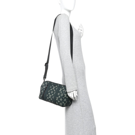 Monogram Shadow City Keepall Forest Green