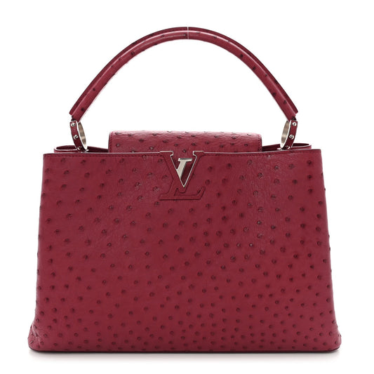 Ostrich Capucines MM Fuchsia