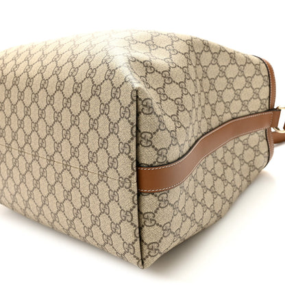 GG Icon Monogram Padlock Shoulder Bag Beige Dark Brown