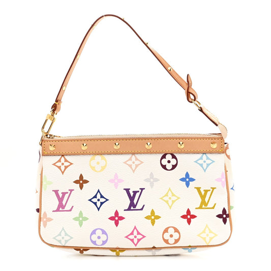 Monogram Multicolor Pochette Accessories White