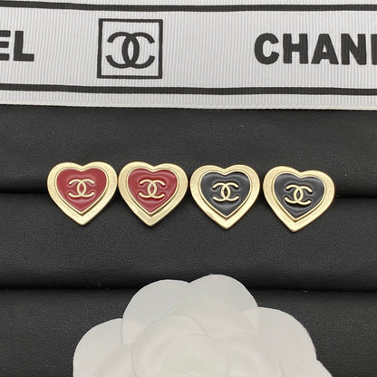 Chanel Heart Earring Studs