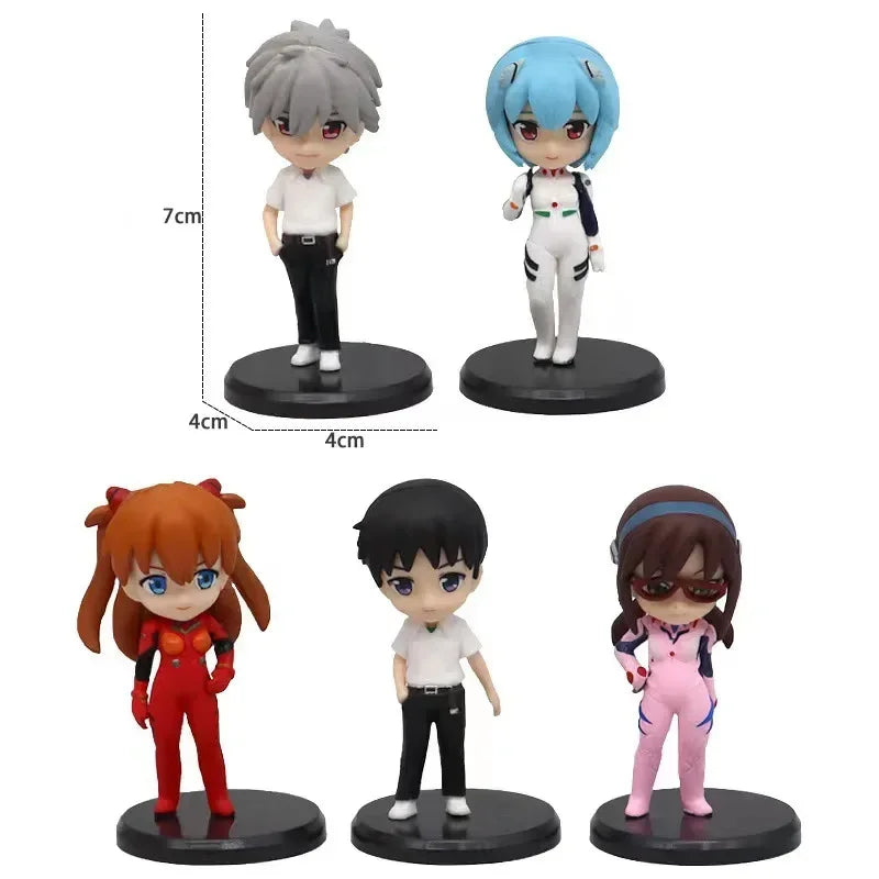 5pcs EVA Ayanami Rei Action Figure