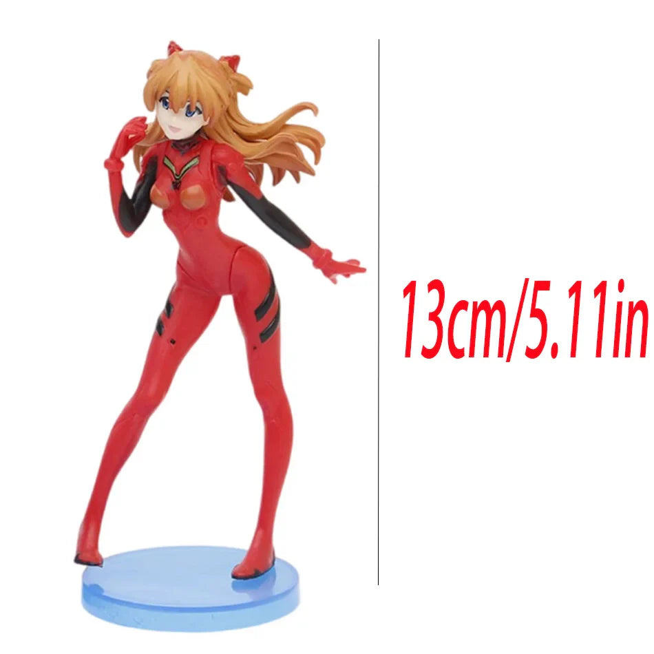 NEON GENESIS EVANGELION 13cm Ayanami Rei Asuka Langley Makinami Figure PVC