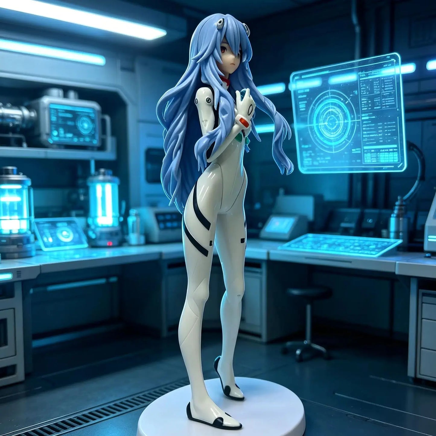 Neon Genesis Evangelion EVA Long-Haired Rei Ayanami Figurine